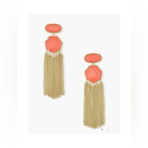 Kendra Scott Tae Fringe Statement Earrings 🧡✨